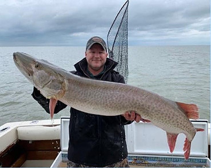 Captain Matt with a trophy muskie